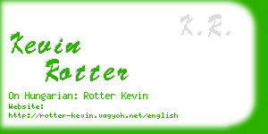 kevin rotter business card